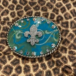 Handcrafted Rhinestone Belt Buckle